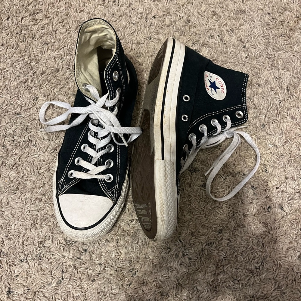 Chuck Taylor All Star Black High Top Converse Womens size 9/Mens size 7